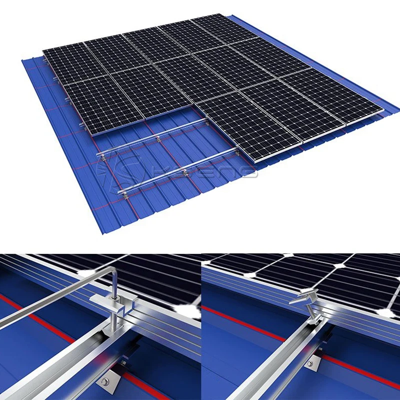 Aluminum Solar Mounting Bracket Rooftop Pv Mount Solar Roof Mounting ...
