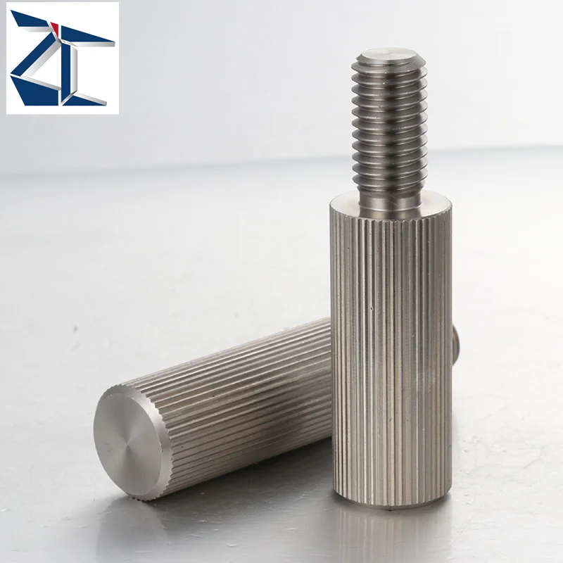 Professional Supplier Long Knurled Head Screw Steel Or Ss 303 Stainless Steel Knurled Extended Bolt M3-10