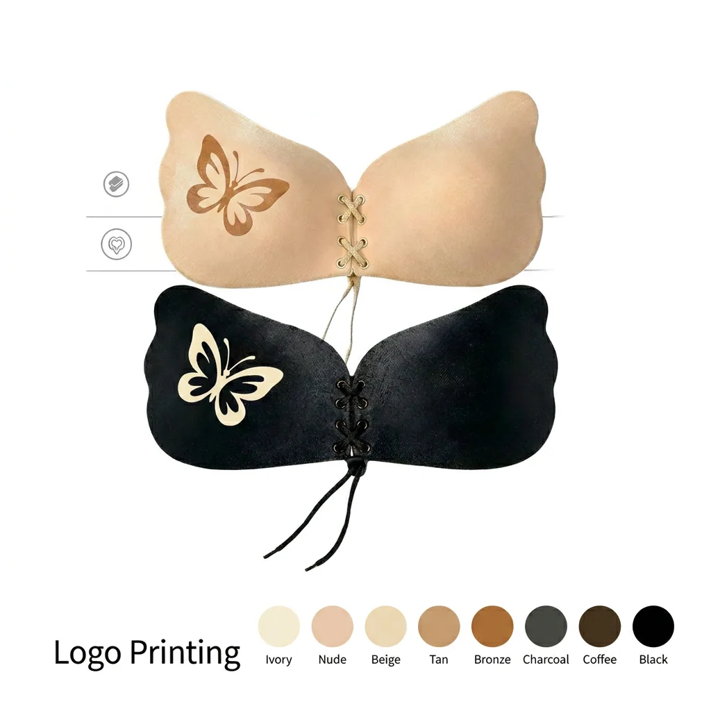 bra inserts for backless dresses khonts,Women's Silicone Sticky Bra Cups Invisible Strapless Bralettes Push up Self Adhesive Pads Sticky for Backless Dress Black M