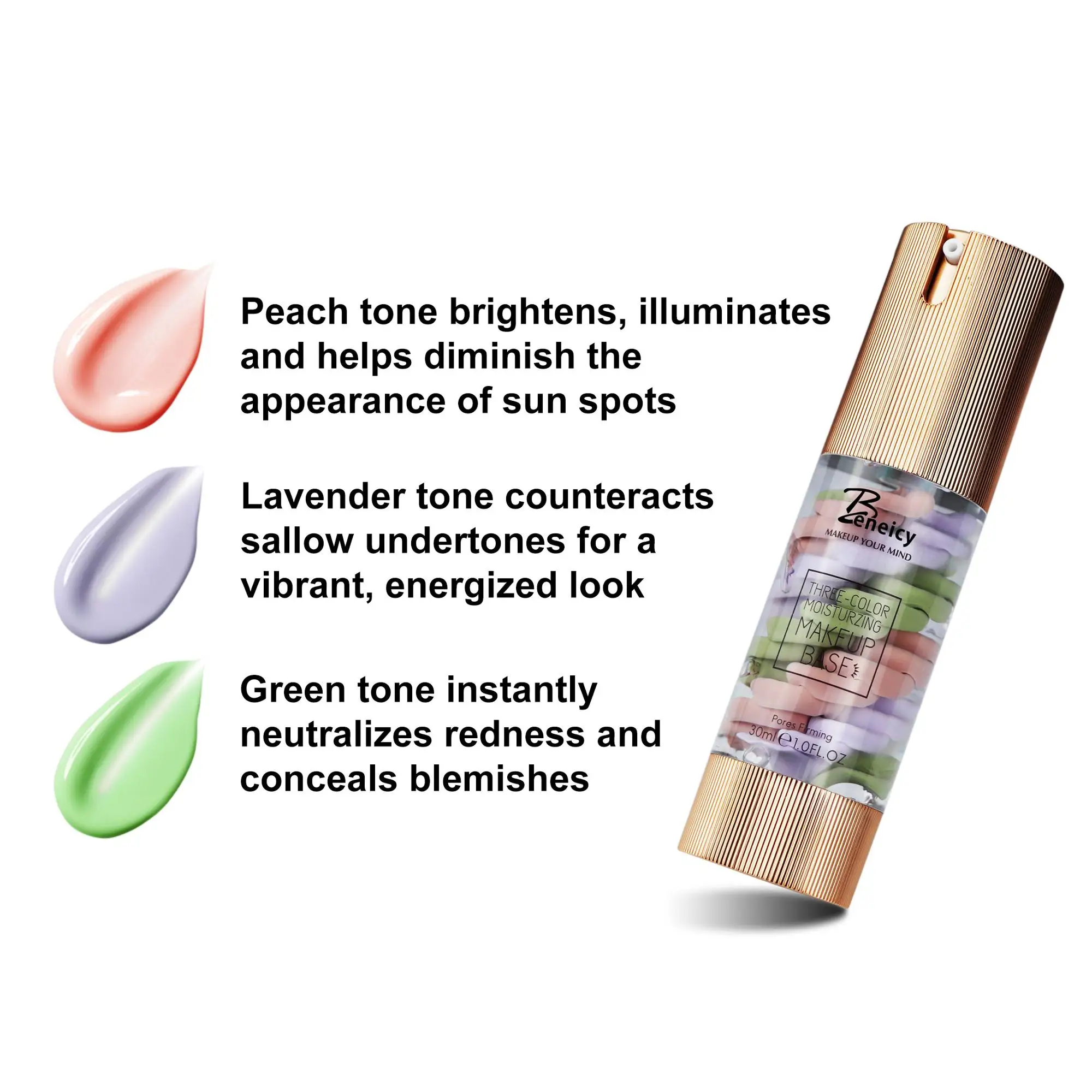 2024 натуральная Жидкая основа водостойкая косметика для лица поставщик частной торговой