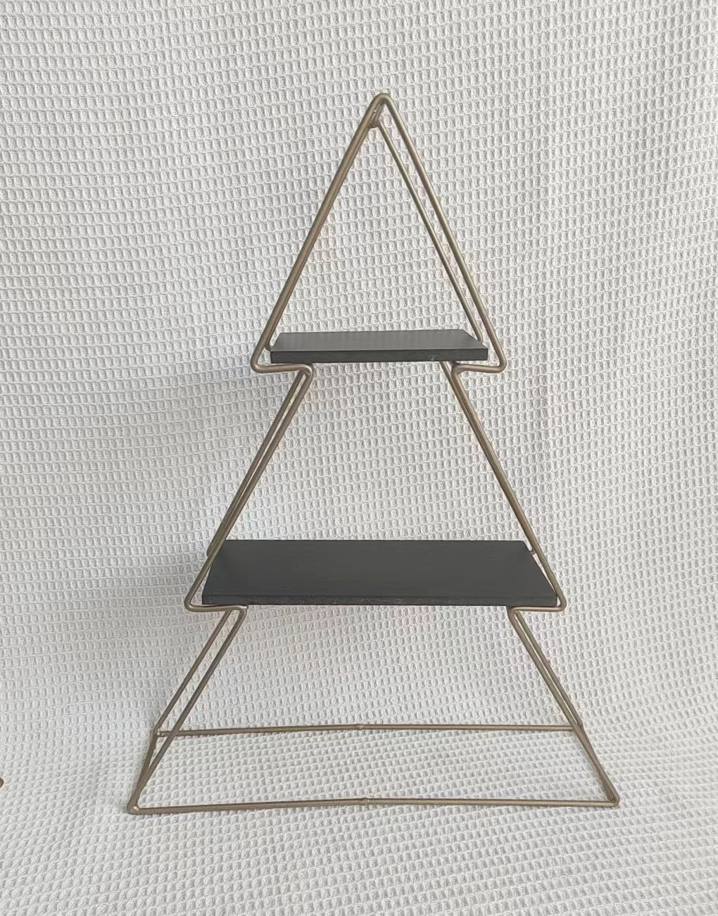 Настенная металлическая полка для украшения стен в форме рождественской елки