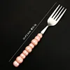 9-bead handle - silver dinner knife