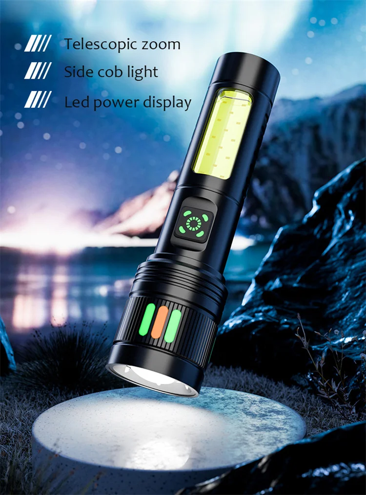 Aluminum alloy white laser super bright head flashlight powerful led flashlights made in china