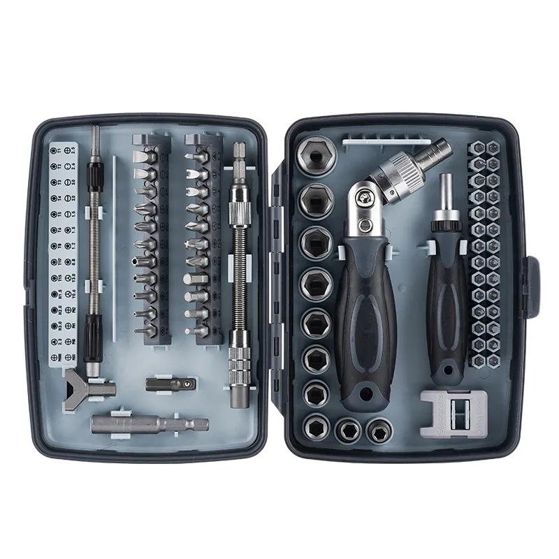 Ratcheting Screwdriver Set 68 In 1 Socket Set & Screwdriver