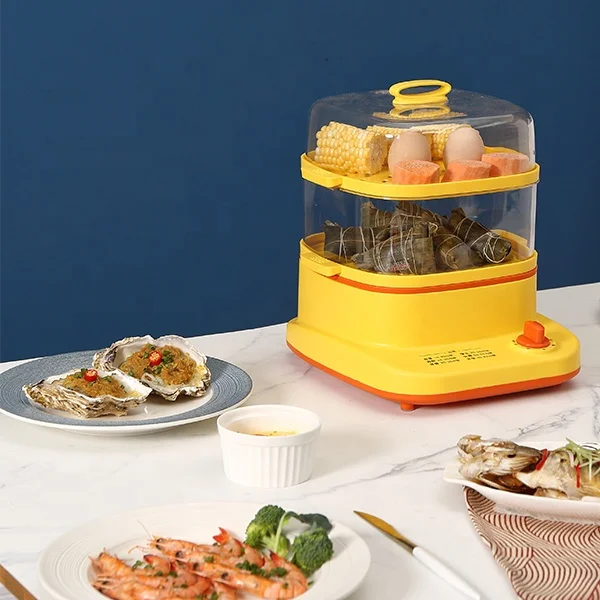 2022 KYZ-A0608 6L Capacity Steam Cooker Electric Kitchen Food Steamer With Digital Timer LCD Display