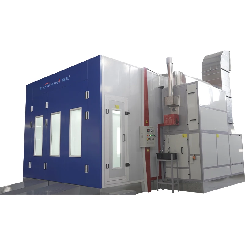 High Quality Custom Paint Booth for Truck and Bus LED Lighting and Electric Heating System for Car Painting and Baking
