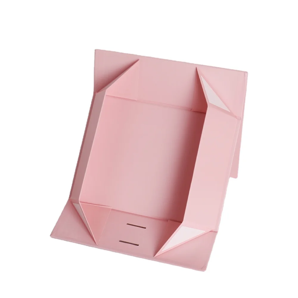 Custom Pink Gift Boxes With Ribbon Folding Gift Boxes With Magnetic Closure for Presents Package Box for Gift