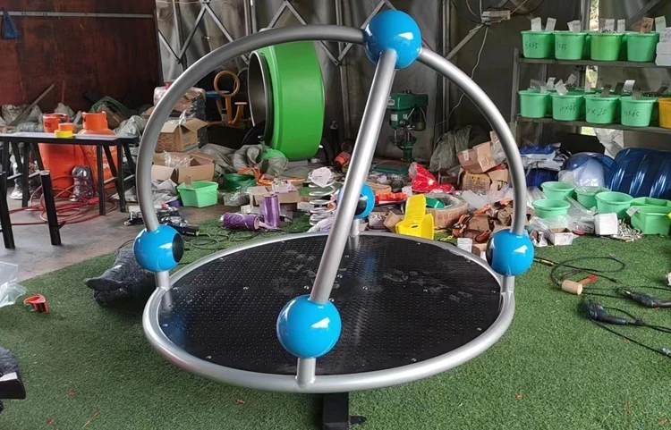 Wholesale Children's Outdoor Carousel Kindergarten Playground Equipment Game Rotating Seat Set