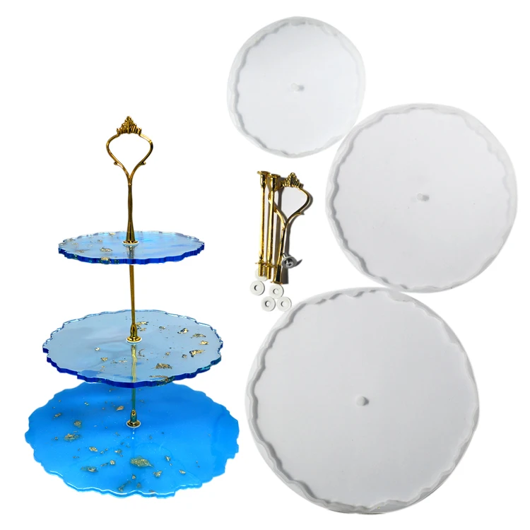 По индивидуальному заказу 3 яруса форма для выпечки тортов DIY десерт круглый Каботажное Судно стенд эпоксидная смола силиконовый лоток