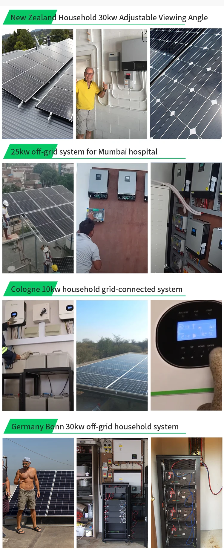 Modern Off Grid Solar Power Systems 400 Watt 5000watt 1000watt 1500w ...