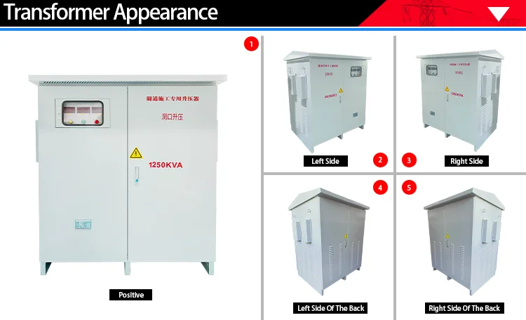 1250 KVA Electric Power Dry Transformer 1250KVA 1200KVA Three-phasee Tunnel Transformer Price
