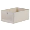 Cotton and linen style -front view window beige