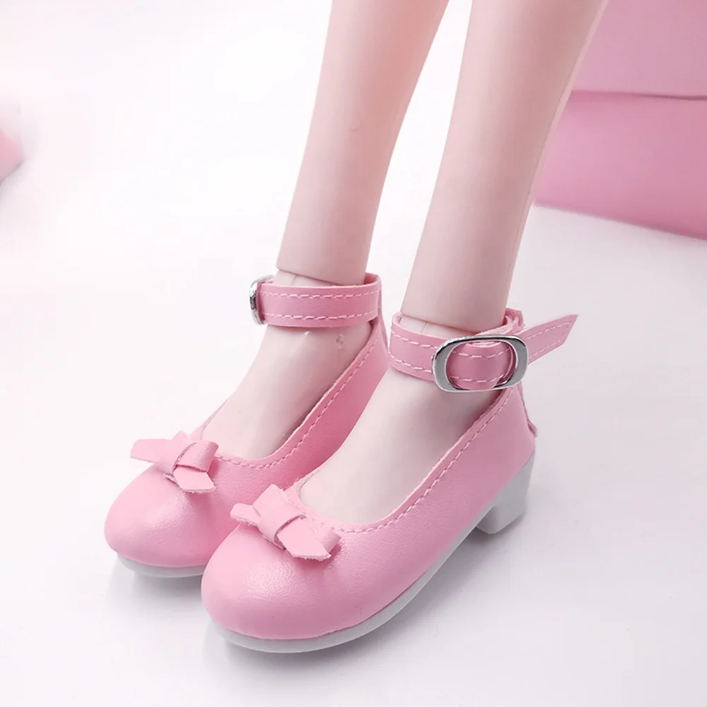 Zapatos de muñeca para niñas, tacones altos de Pu, accesorios Bjd