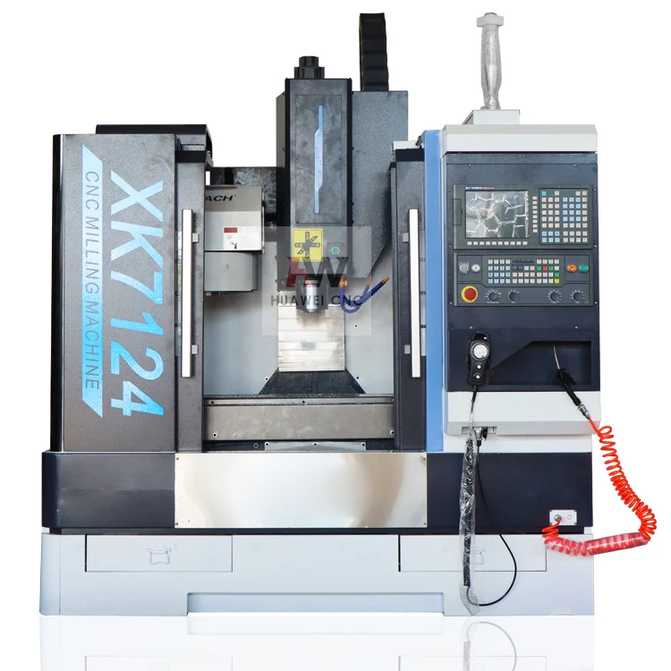 China Hot Sell 5 Axis Vertical Fanuc CNC Milling Machine XK7124 BT40 Spindle Small for Metal