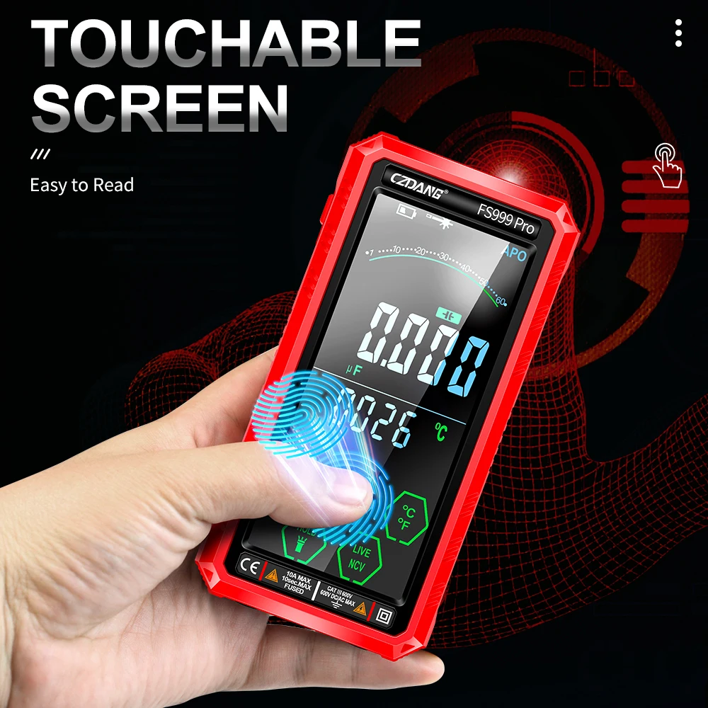 6000 Counts Full Functions Auto-Ranging Smart Multimeter
