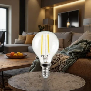 Vertak 4W G45 Vintage Filament LED Bulb Lamp Powerful Aluminum Household Lighting with 3000K Color Temperature 120V Input