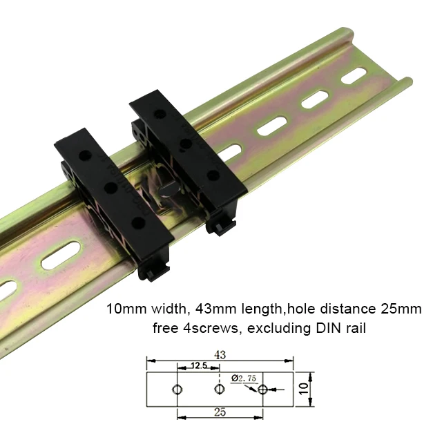 PCB Circuit Board Mounting Bracket Pcb Board Holders for Mounting C45 DIN Rail Adapter