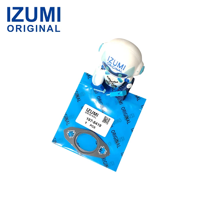 IZUMI ORIGINAL 197-8419 1978419 0,35 mm tjock avgaspackning för turboaggregat med oljeanslutning för byggmaskiner av märket Caterpillar