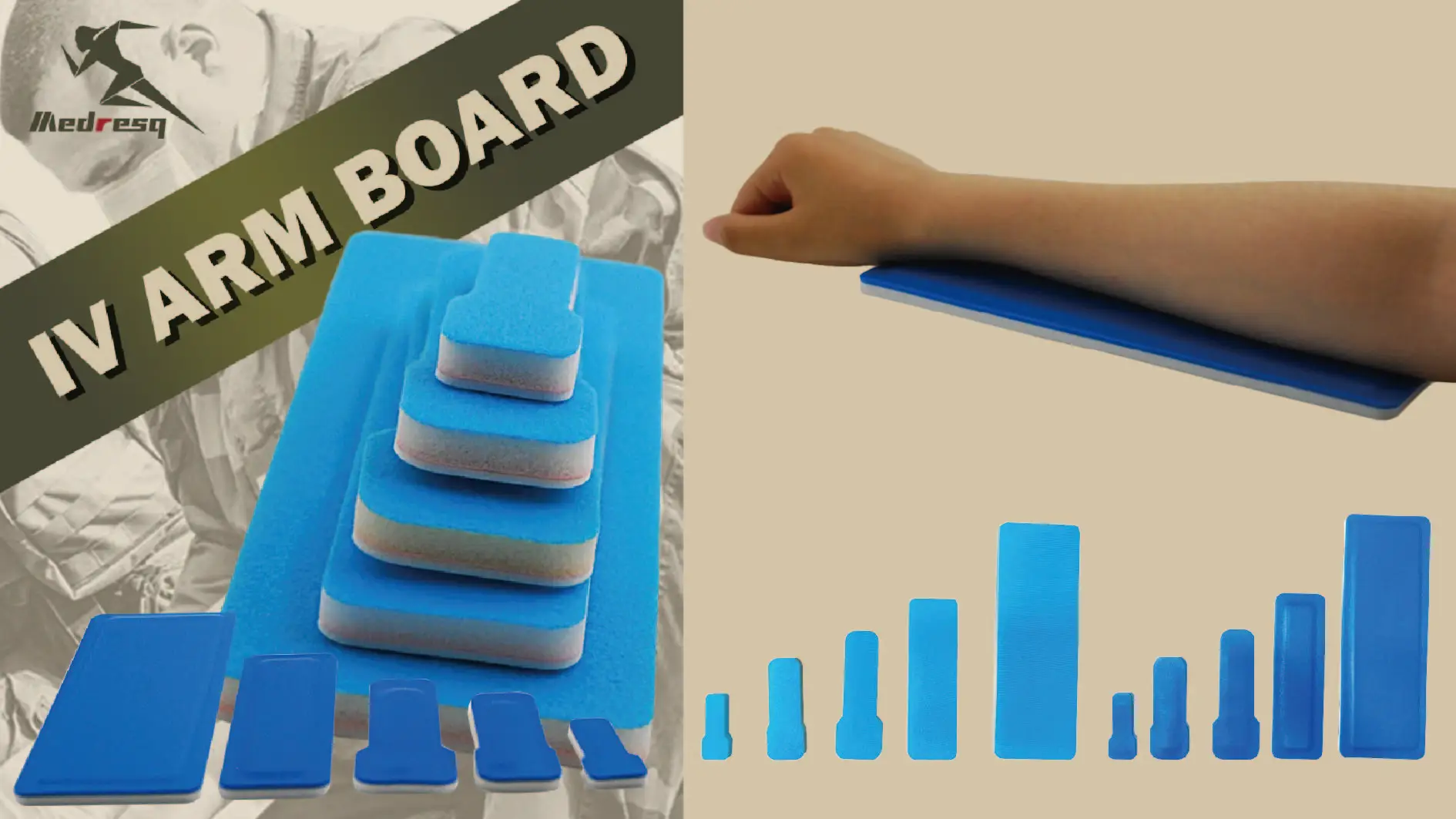 Medresq Custom Logo Arm Immobilization Medical Intravenous Arm Board