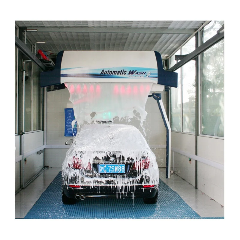 360 Plus Electric Powered Touchless Automatic Car Wash Machine Self Service Vehicle Cleaning