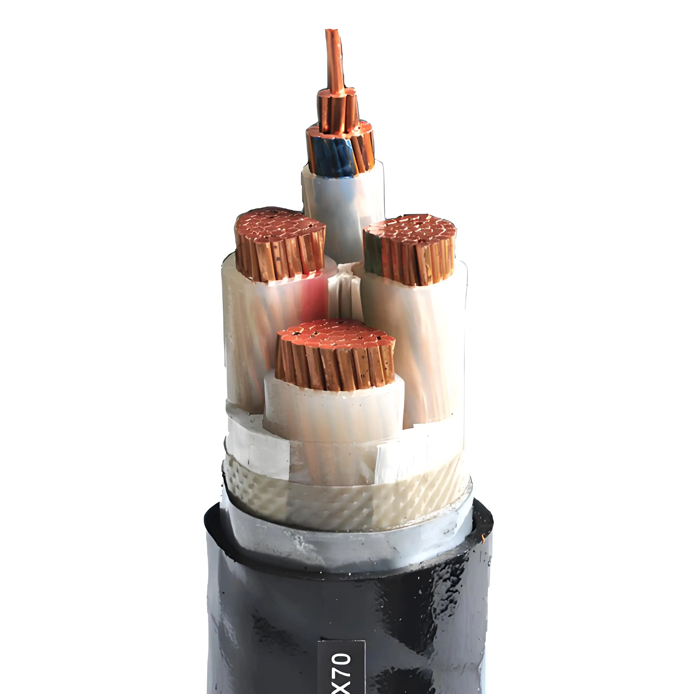Cable de alimentación de bajo voltaje para la venta Cable de alimentación 5x16mm2 Cable de cobre de seguridad