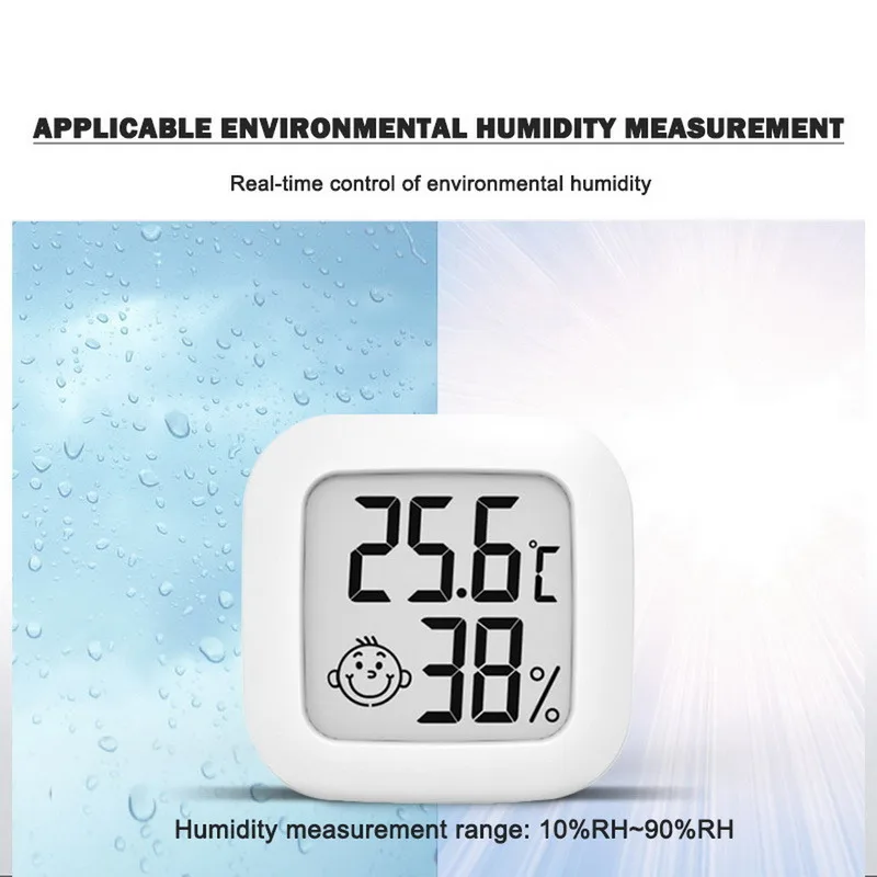 5PCS Indoor Portable For MINI Digital Thermometer Hygrometer Room  Thermometer Room Thermometer Temperature And Humidity Meter