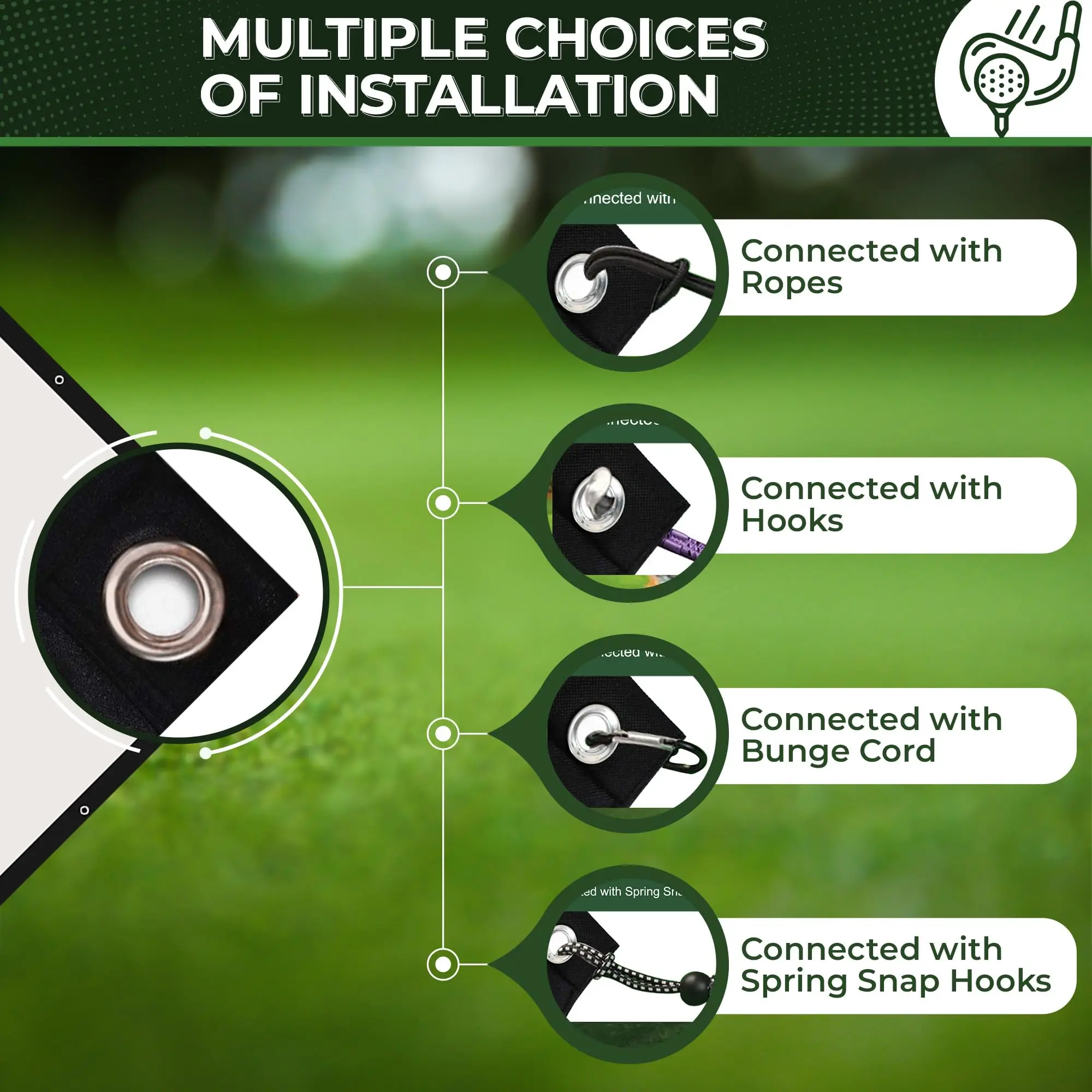 Golf Simulator Impact Screen For Indoor/outdoor Golf Training Golf