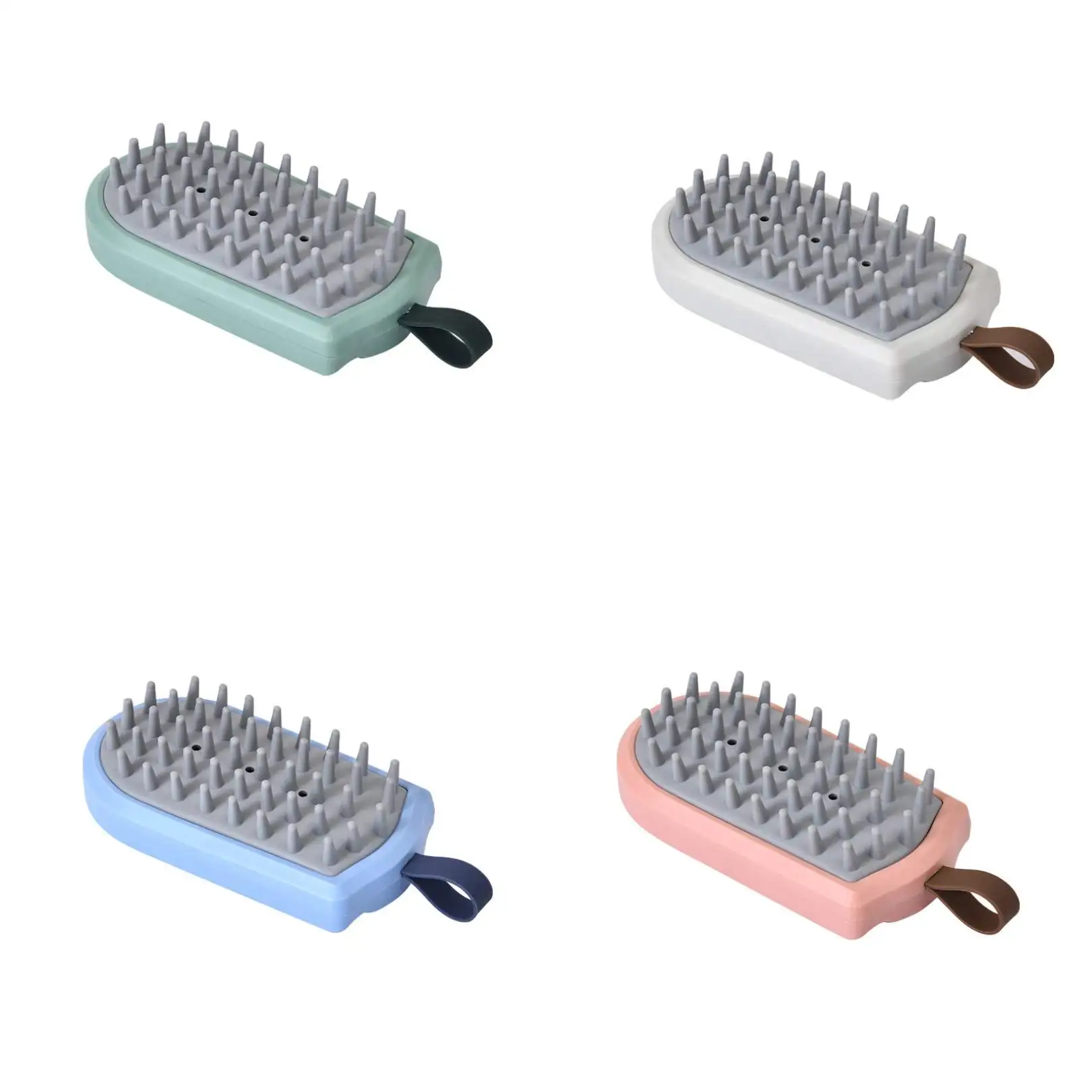 
 Private custom logo silicone hair scalp massager shampoo brush  