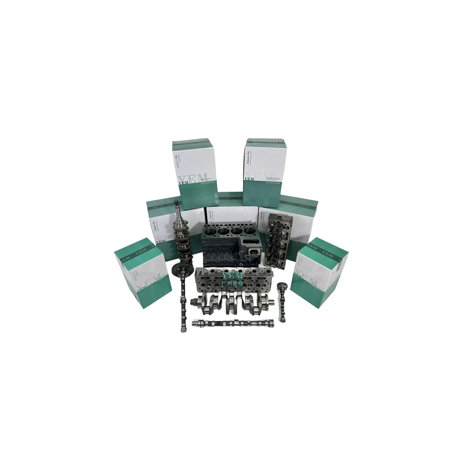 Cylinder Block Head Crankshaft Camshaft for Yanmar 3TNV70 3TNV74 3TNV76 3TNV80 Universal Engine Parts
