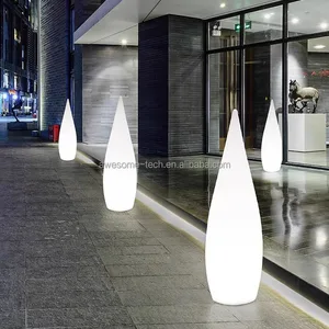 Modern Lighting LED Water Drop Light Multi-Color Outdoor Waterproof Luminous Swimming Pool Floor Lamp