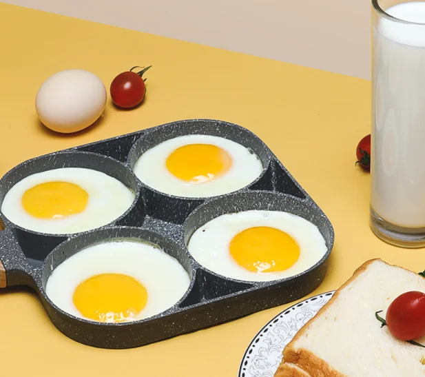 4Cup Omelette Pan Egg Frying Pan With Universal Pan Nonstick Egg