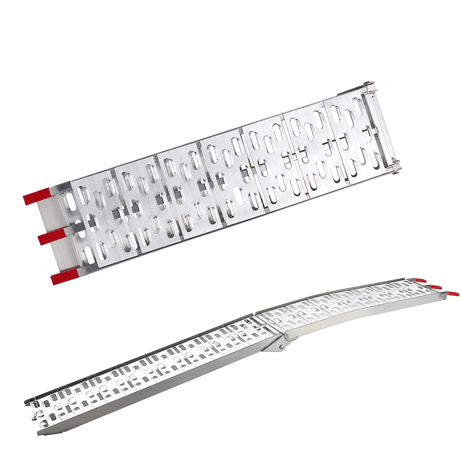 JFG 750lbs Steel Aluminium Motorcycle Ramps Folding Heavy Duty Portable Ramps For ATV