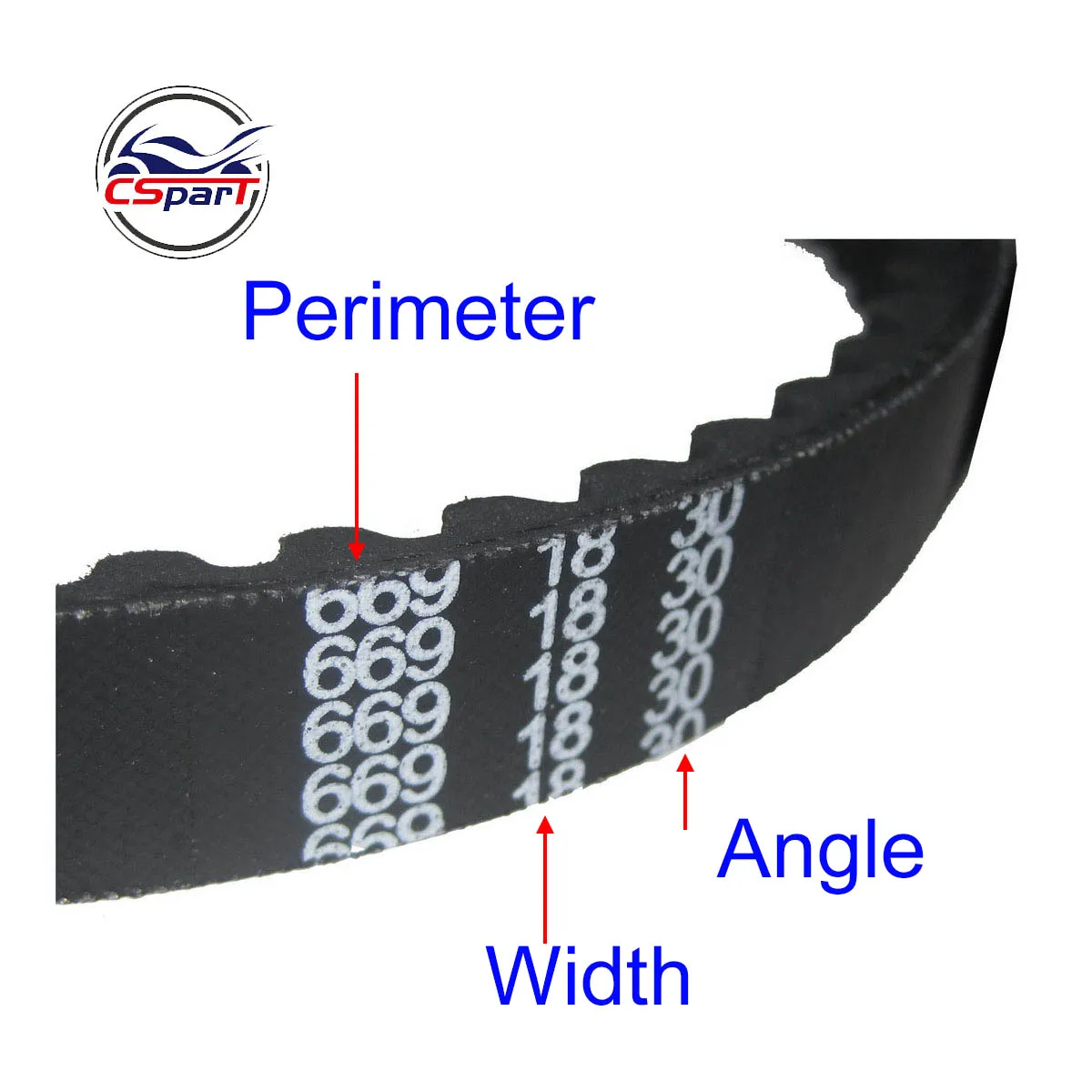 Cinghia Trasmissione CVT Per Scooter 49cc/50cc GY6 139QMB – Modello 659-15.5-30 – Tongbu