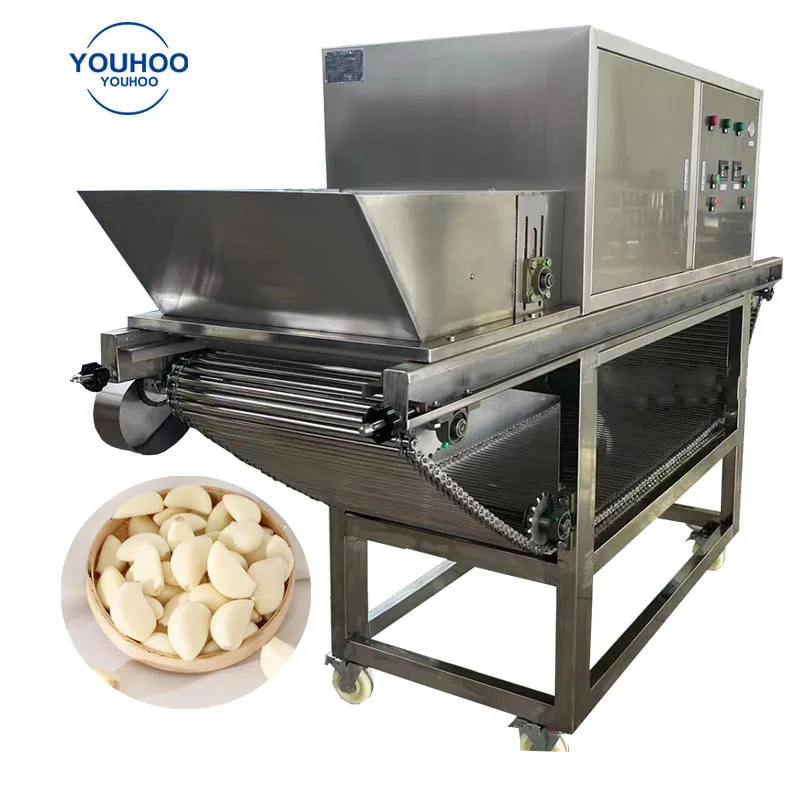 Chain Garlic Peeling Machine Onion Peeling Sliced Machine Onion Skin air Suction Machine Onion Skinner