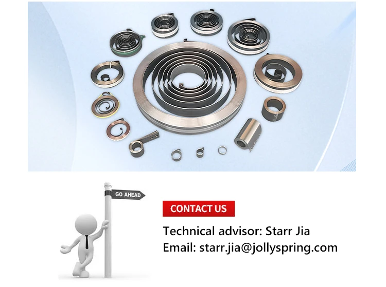 Custom Constant Force Measure Tape Torsion Volute Motor Brush Clock Flat Coil Spiral Power Steel