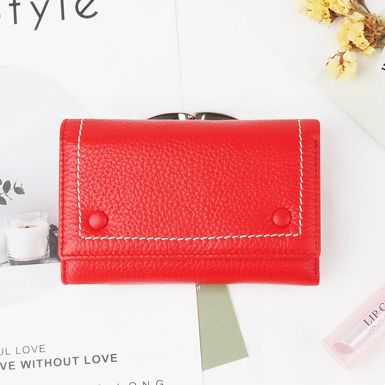 Red Kiss Lips Mini Kisslock Wallet