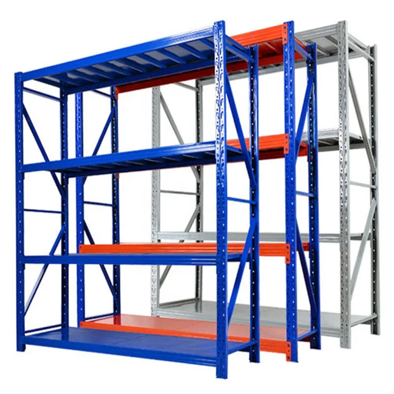 Easy Assemble Height Adjustable Steel Bulk Storage Metal Shelving Unit Heavy Duty Rack