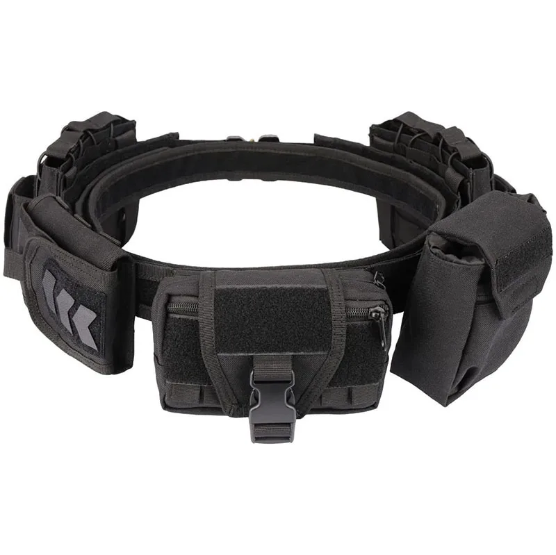 Outdoor Multifunctional Security Duty Equipment Quick-release Buckle Detachable Tactical Belt with Accessories Duty Belts