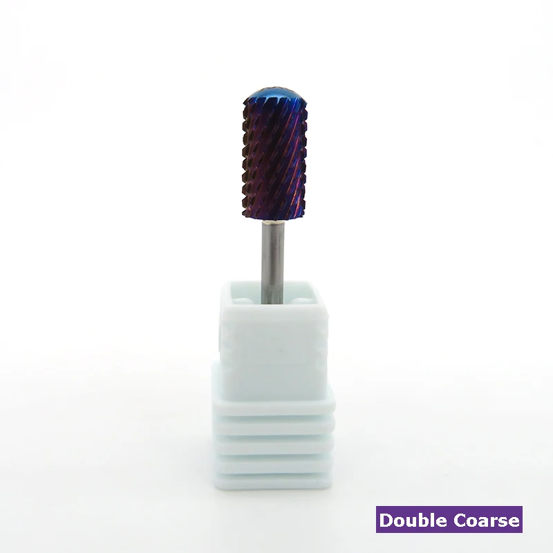Nails 2X 4XC 5XC Carbide Safety Bit Acrylic Nail Drill Bits Carbide Bur Nails Round Top Tips Golden