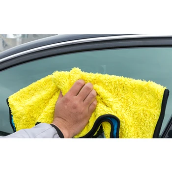 2021 Marketing plan new product Double sided super absorbent car glass buffing cleaning towel