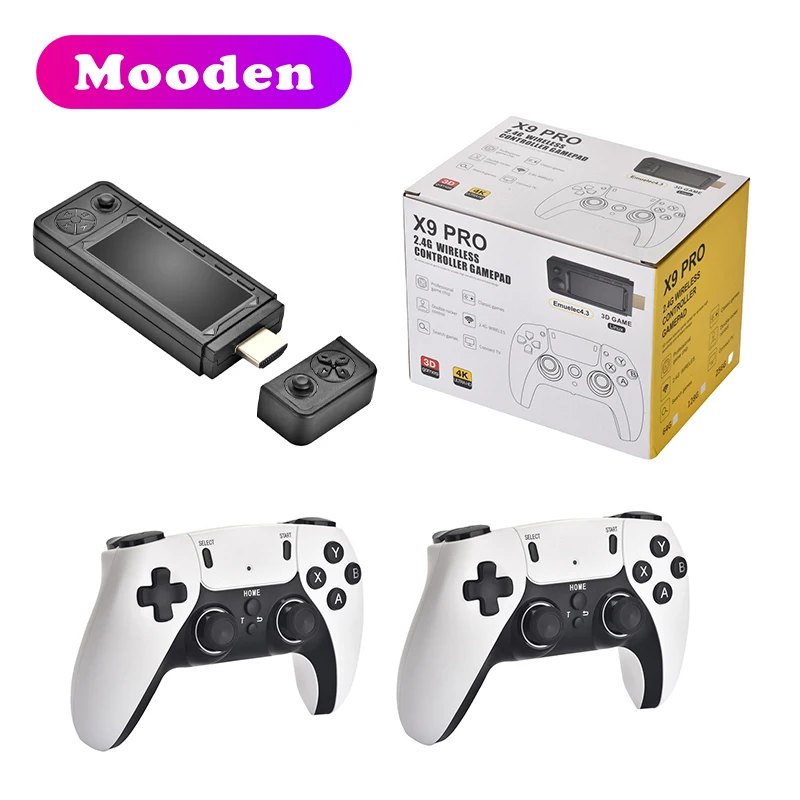 X9 Pro Retro 4k Game Stick Tv Hd Video Game Console Classic Gaming ...