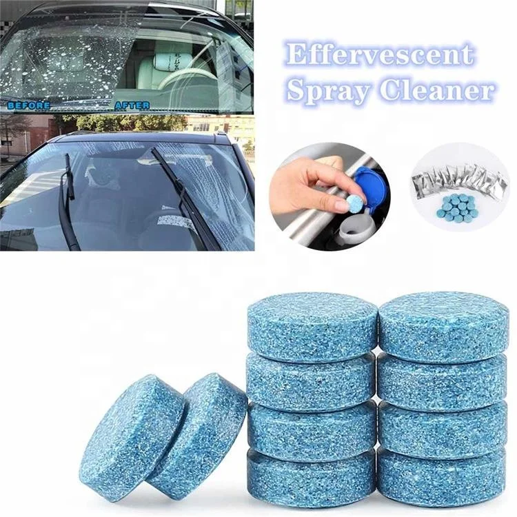 Car Solid Wiper Window Cleaning Windshield Glass Cleaner Effervescent Tablet