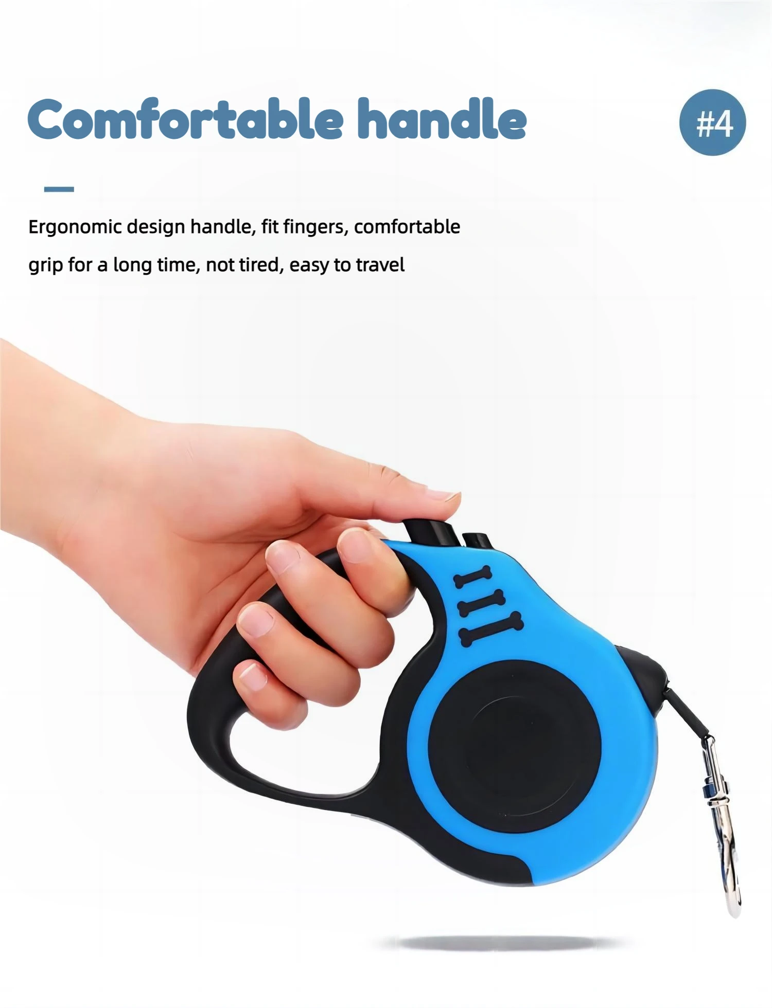 Durable Heavy Duty Nylon Telescopic Dog Rope Automatic Retractable