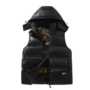Jacket Men's Women's Casual Breathable Zipper Vest Couple's Short 2026 Winter New Thickened Shoulder Black Gold 100% Polyester