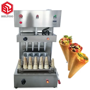 Hot Sale Commercial Philippine Snack Sweet Pizza Cone Oven Display Shelf Pizza Cone Machine