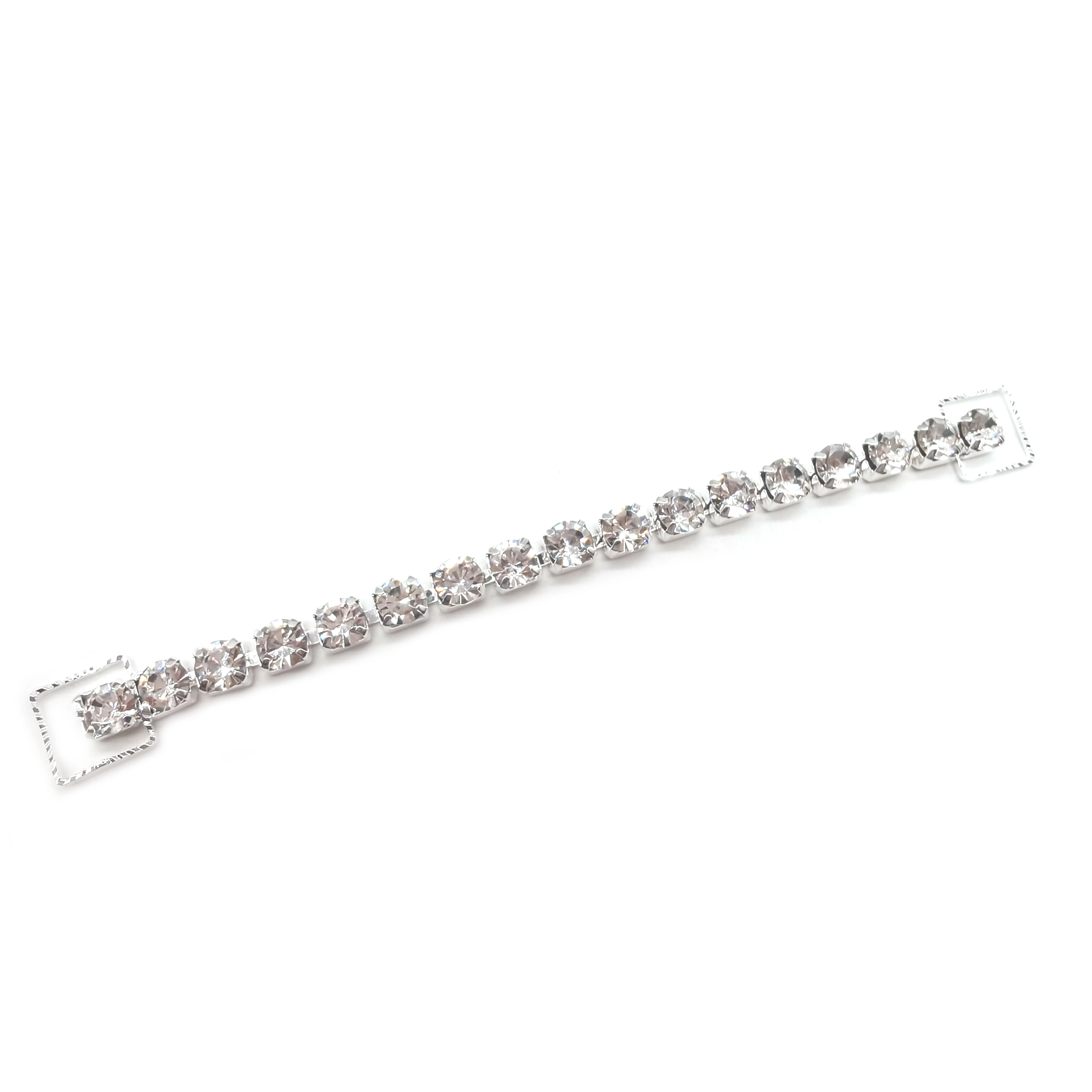 Single Row Silver Metal Rhinestone Bikini Connector Chain Crystal ...