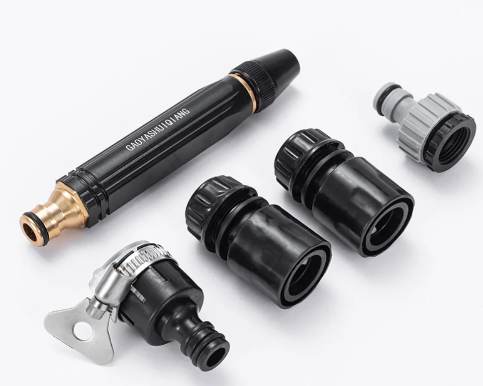 High Pressure Hose Nozzle For Garden Hose Car Wash Metal Heavy Duty