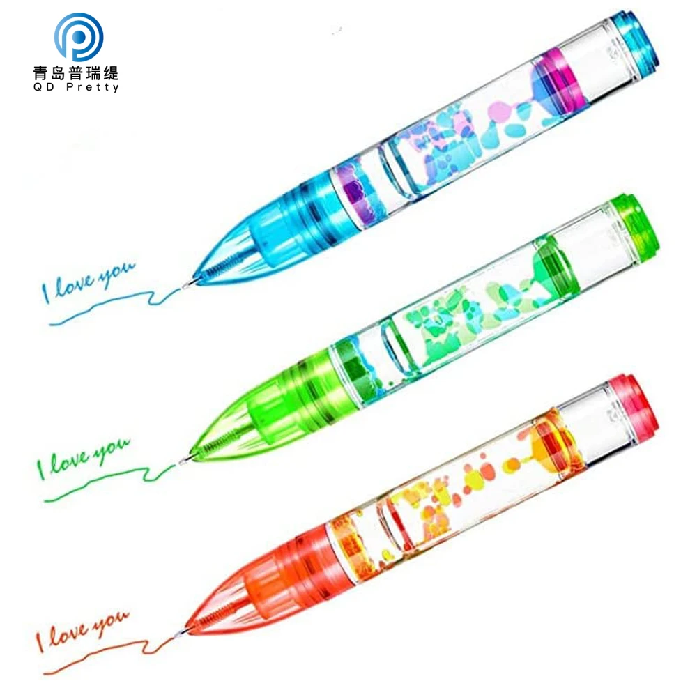 Fidget Pen Liquid Motion Bubbler Pens Liquid Timer Pens for Kids and Adults