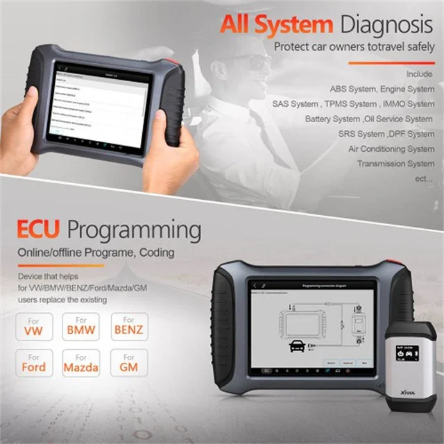 Original XTOOL A80 Pro Full System Diagnosis Tool Support Benz and BMW Online Programming Support 20 Special Functions Xtool A80