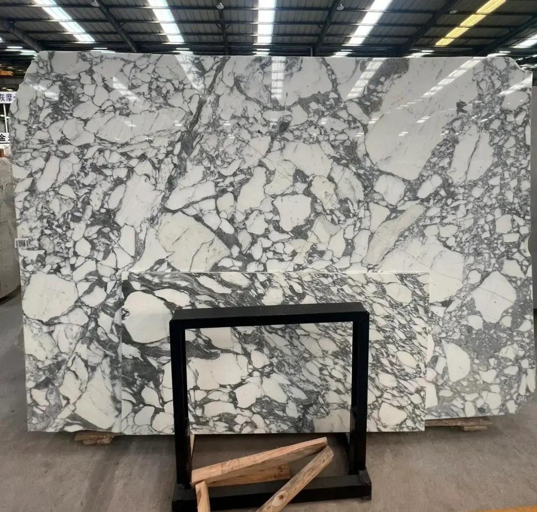 product high quality large flowered white marble kitchen countertop natural stone interior design for bathroom vanity kitchen island-5